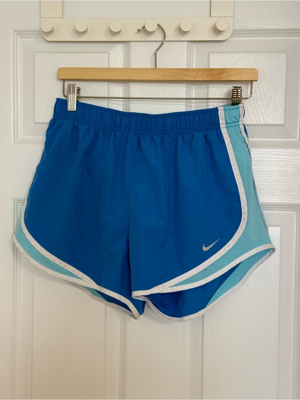 Nike Women's Blue & Aqua Athletic Running Shorts